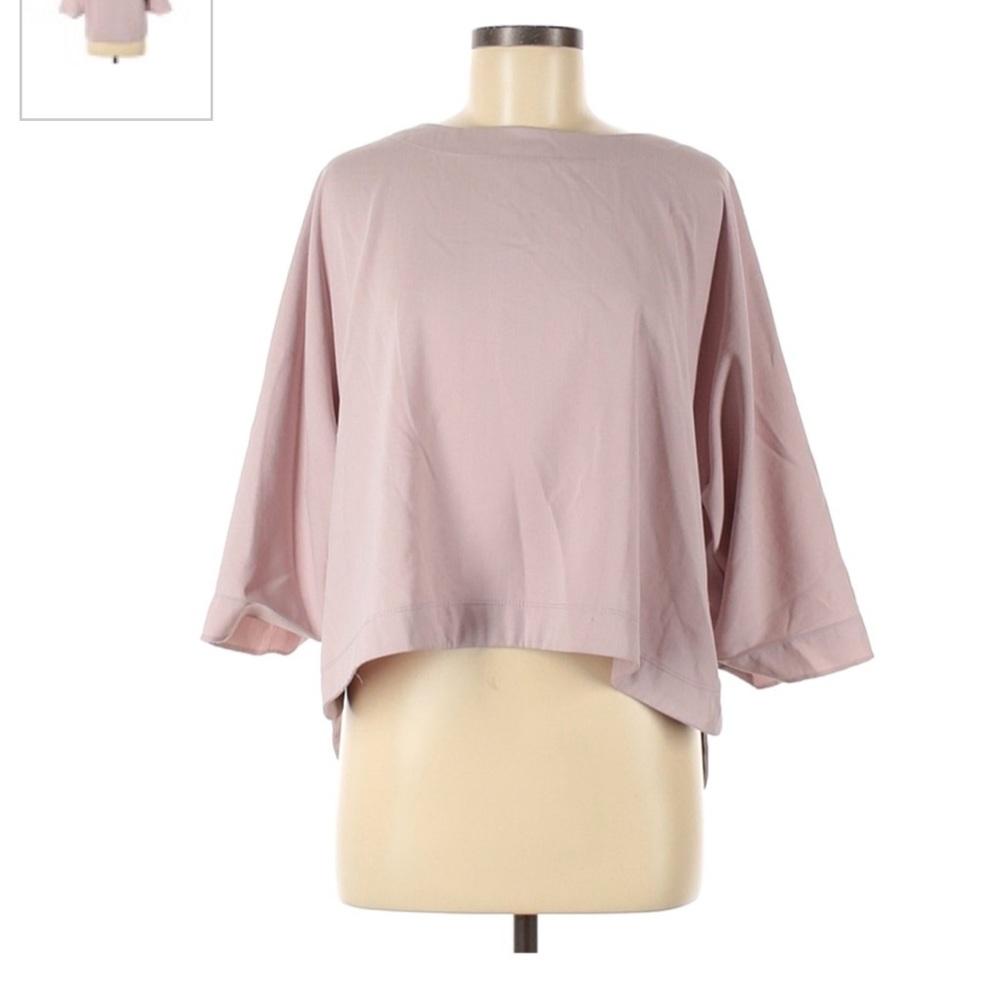 🌸 NWOT Harlowe & Graham Blush Pink 3/4 sleeve top